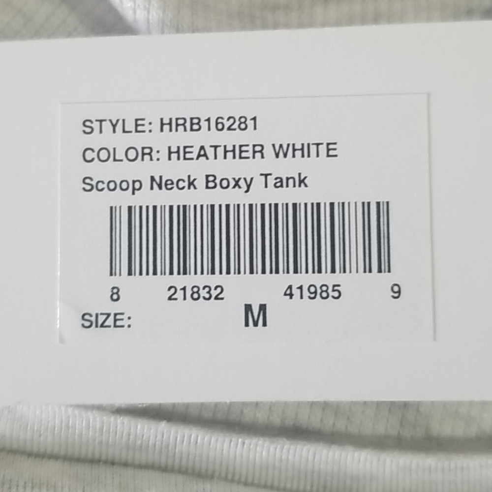 NWT Heather scoop neck boxy tank - Picture 5 of 5